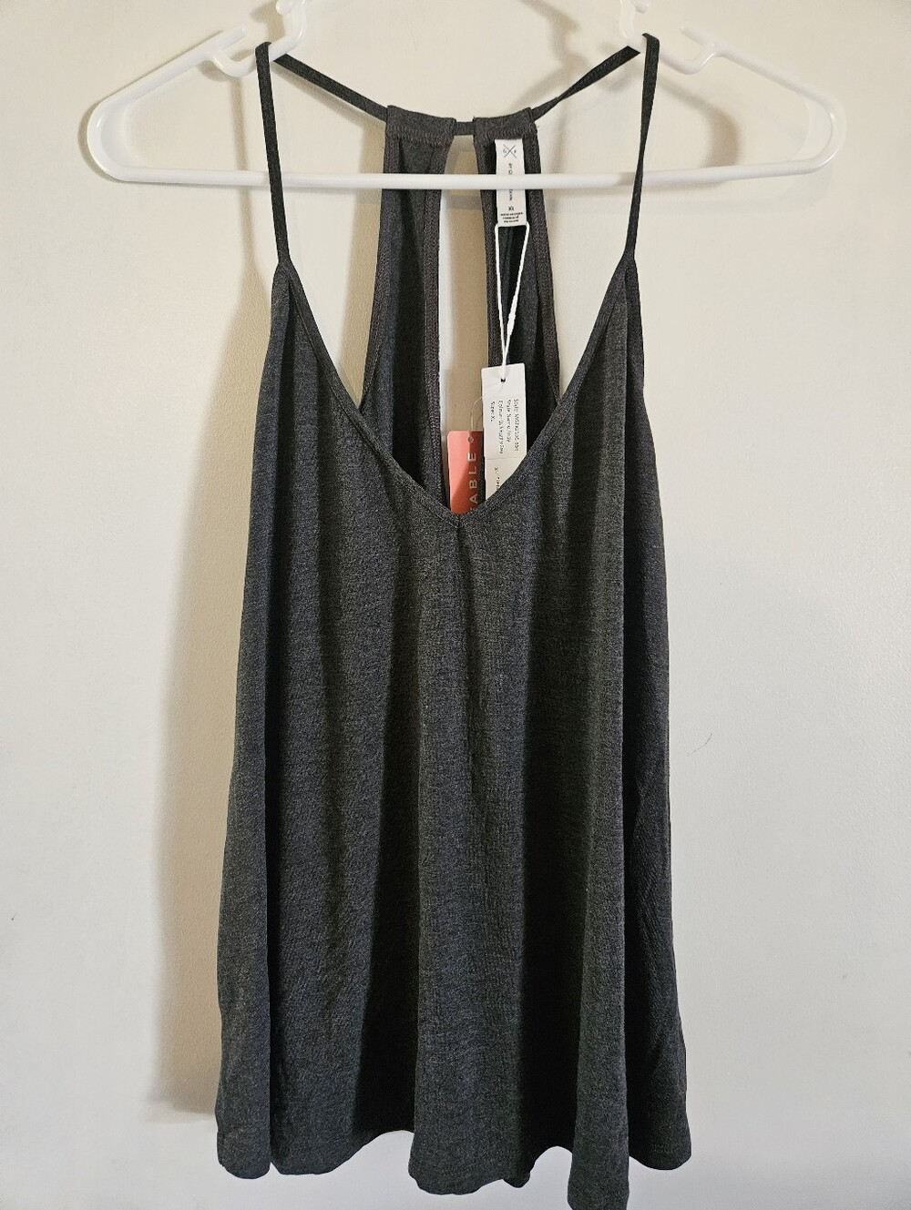 NWT Gentle Fawn Strappy Cami in Gray / Size XL